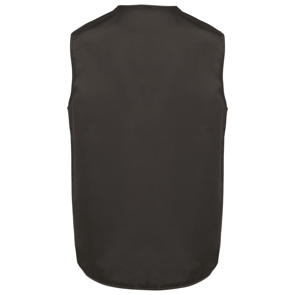 WK609 - Gevoerde unisex bodywarmer van polykatoen multizakken
