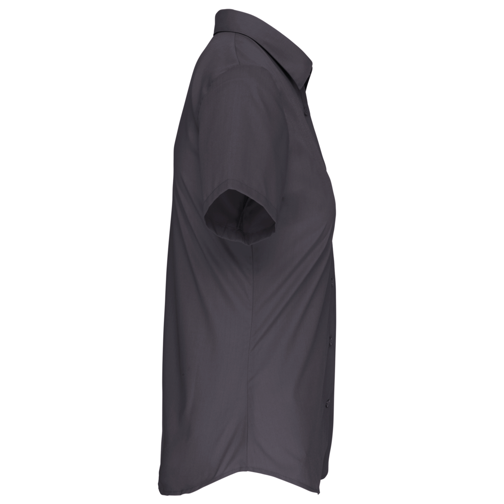 K544C - Dames Poplin Blouse Korte Mouwen