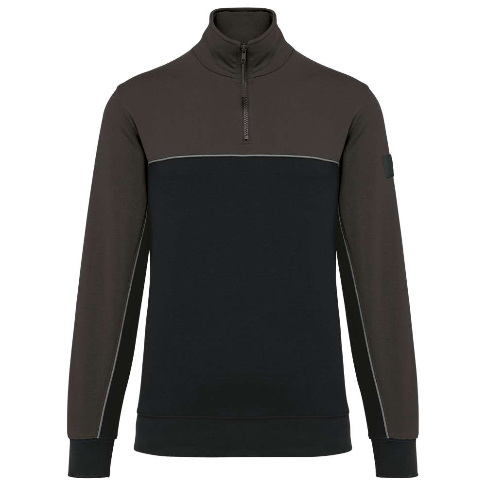 WK404 - Ecologische uniseks sweater met ritskraag
