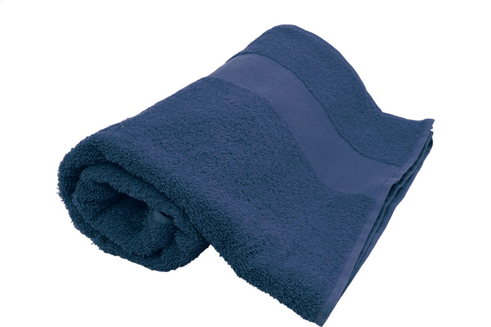 Terry L - Katoenen badstof handdoek - 70×140 cm - donker blauw