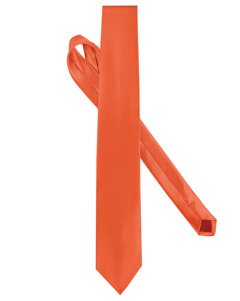 K860 - Satijnen stropdas - Orange
