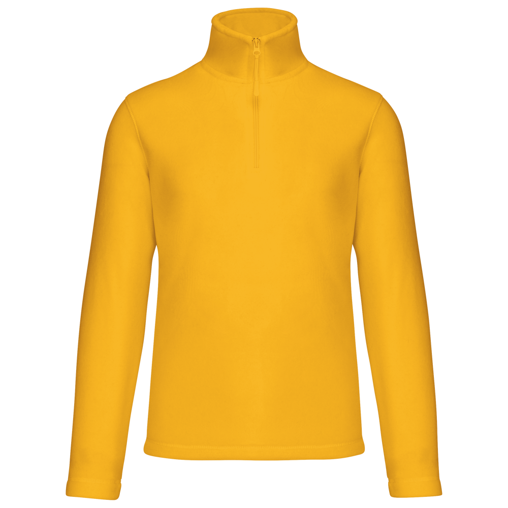 - Enzo - Fleece met ritskraag - Yellow