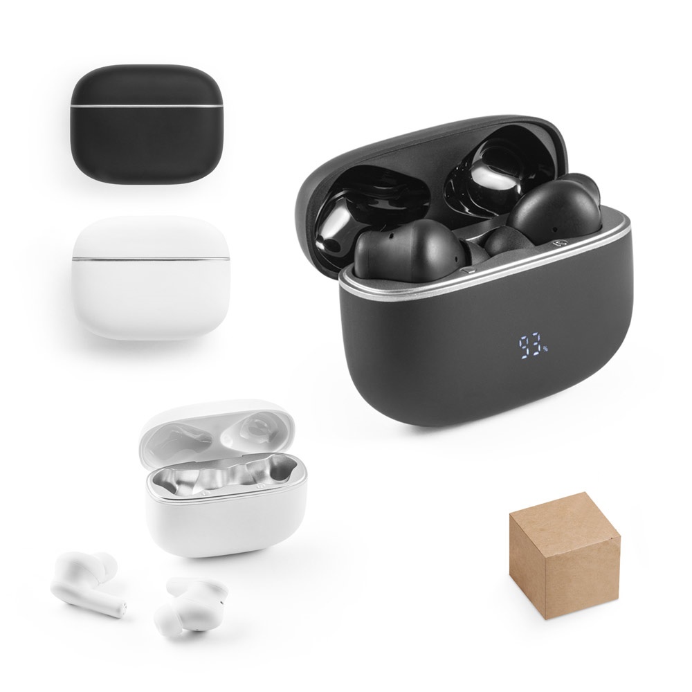 CAUBY. Draadloze koptelefoon met ANC en 10 uur batterijduur op gerecycled ABS (100% rABS)