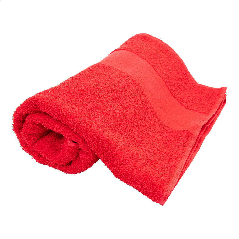 Terry L - Katoenen badstof handdoek - 70×140 cm - Rood