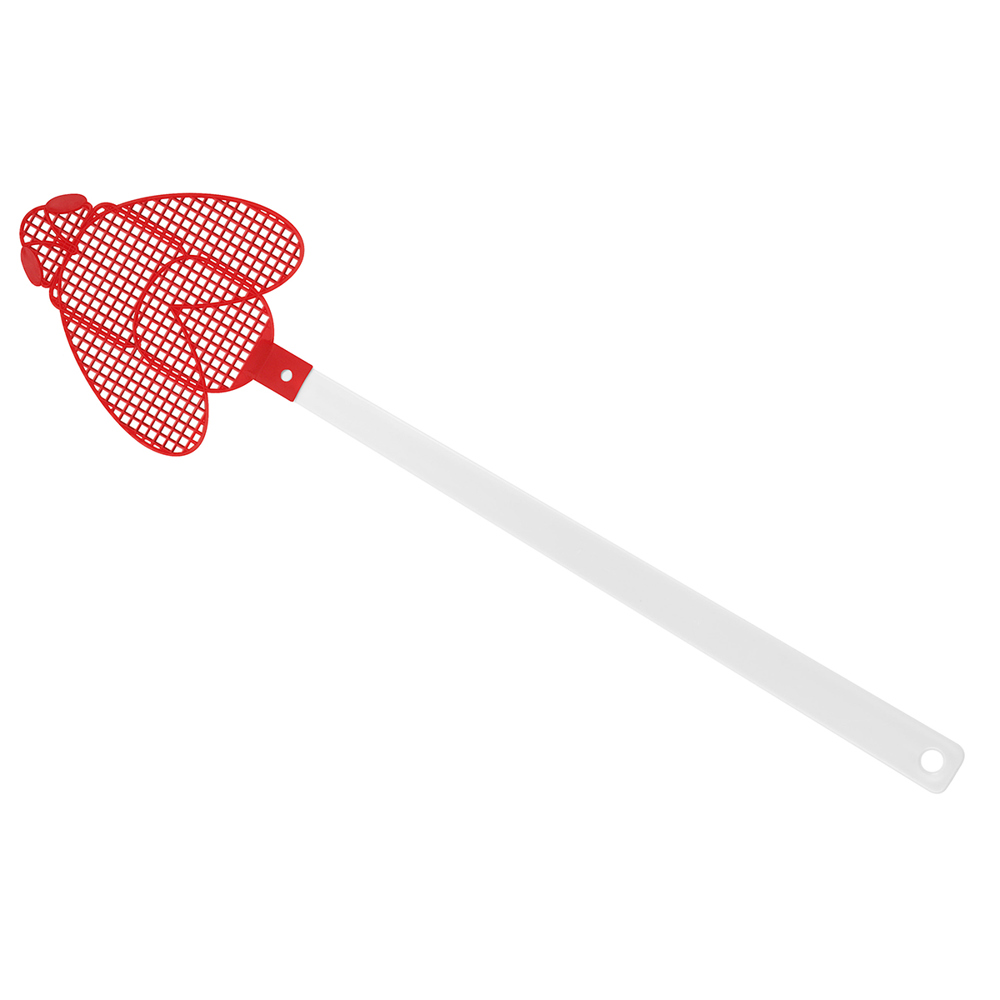 Vliegenmepper "Brummi" - wit/rood