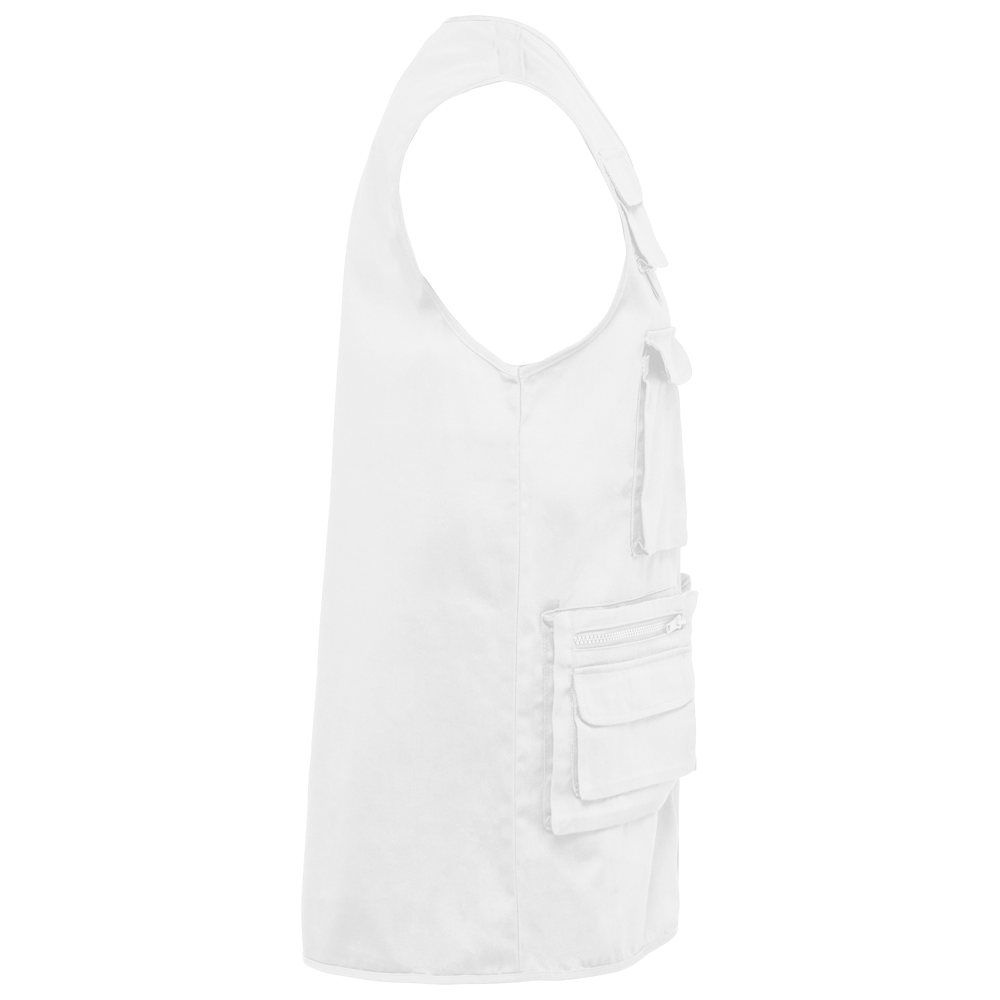 WK609 - Gevoerde unisex bodywarmer van polykatoen multizakken