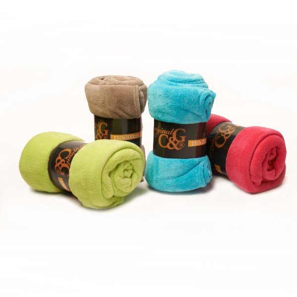 P2002 - Coral fleece plaid