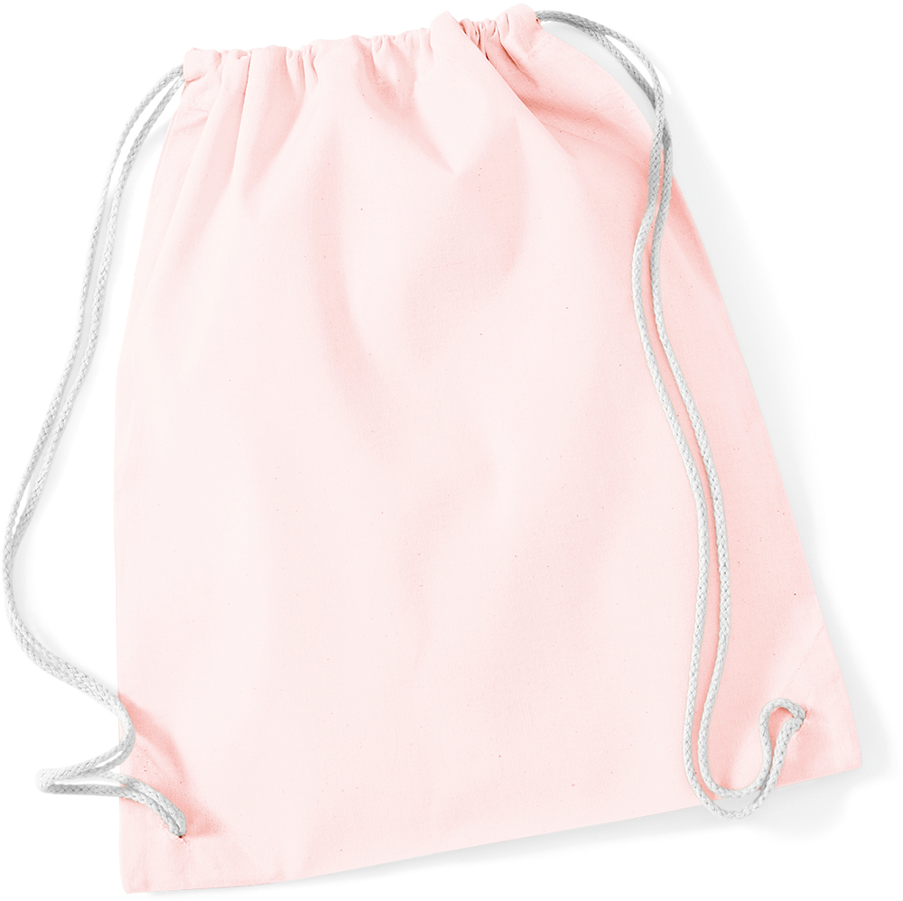 - Katoenen gymtas - Pastel Pink / White