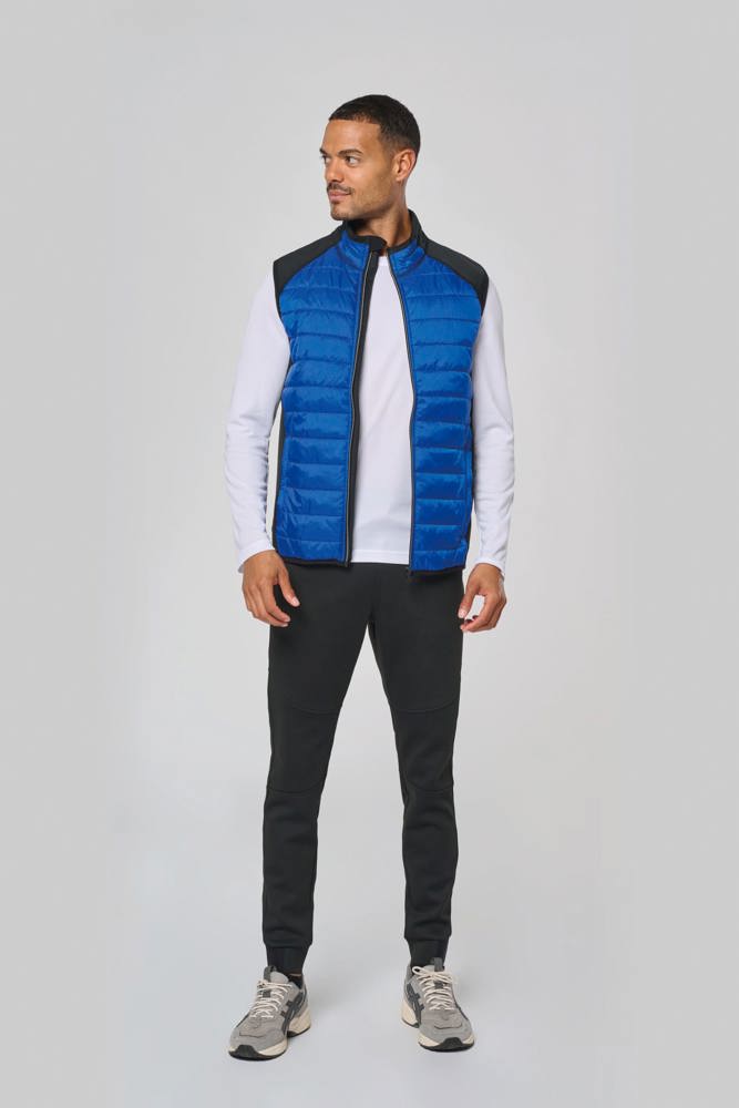 PA235 - BODYWARMER IN TWEE STOFFEN