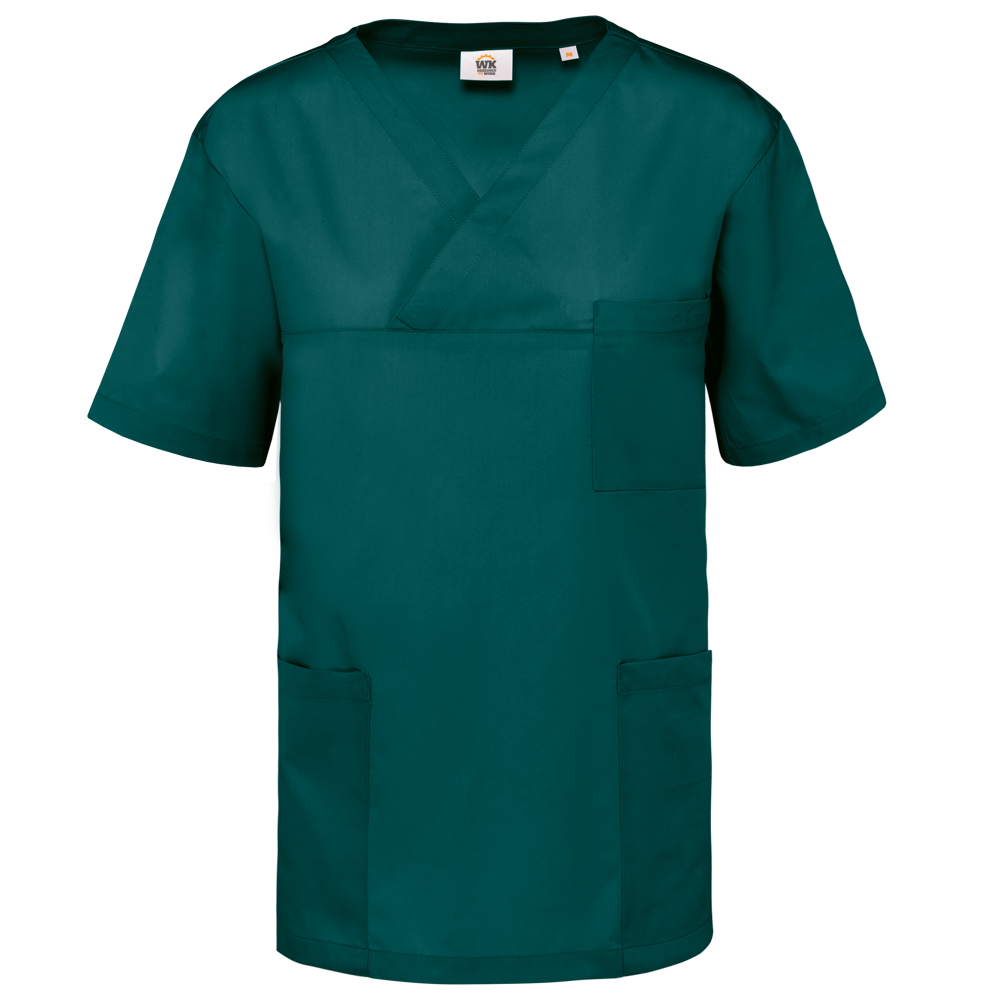 - Unisex tuniek met korte mouwen in polykatoen - Emerald Green