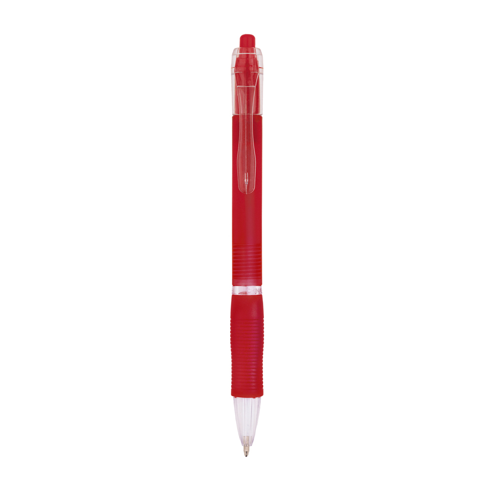 Click pen - Rood / Rood / Blauwe Inkt