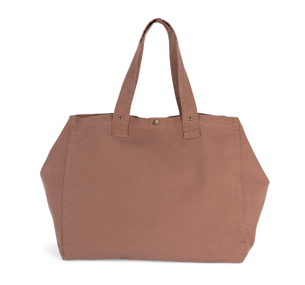 KI3208 - Shopper van verwassen katoen