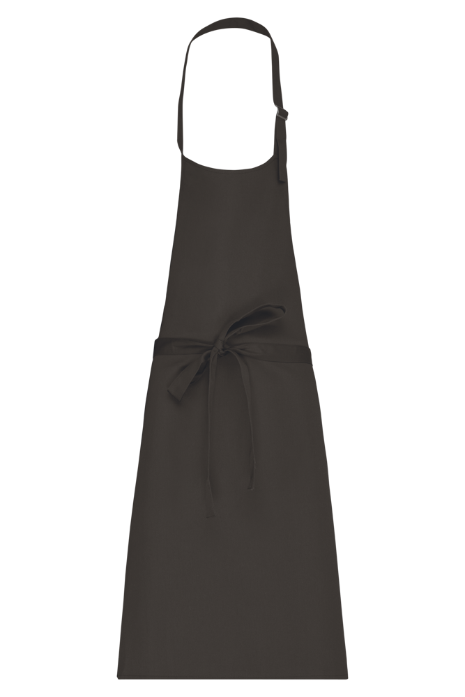 K895 - Katoenen schort zonder zak - Dark Grey