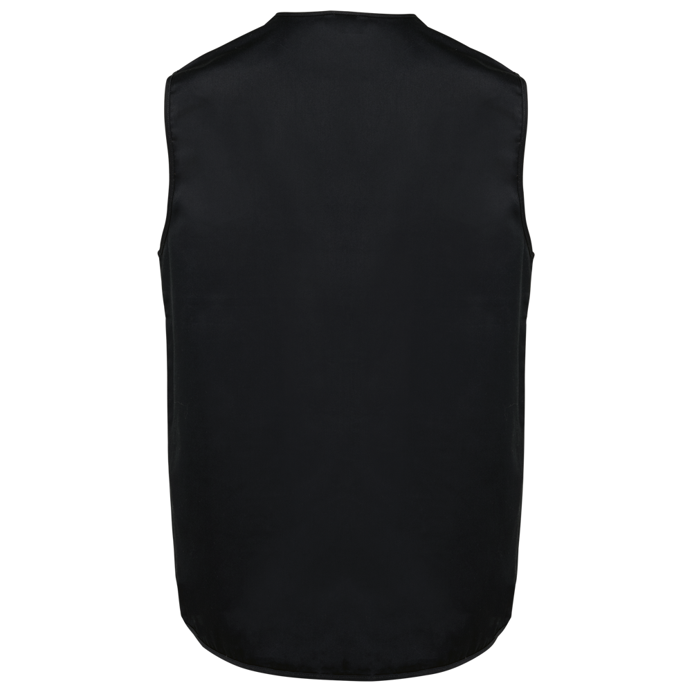 WK609 - Gevoerde unisex bodywarmer van polykatoen multizakken
