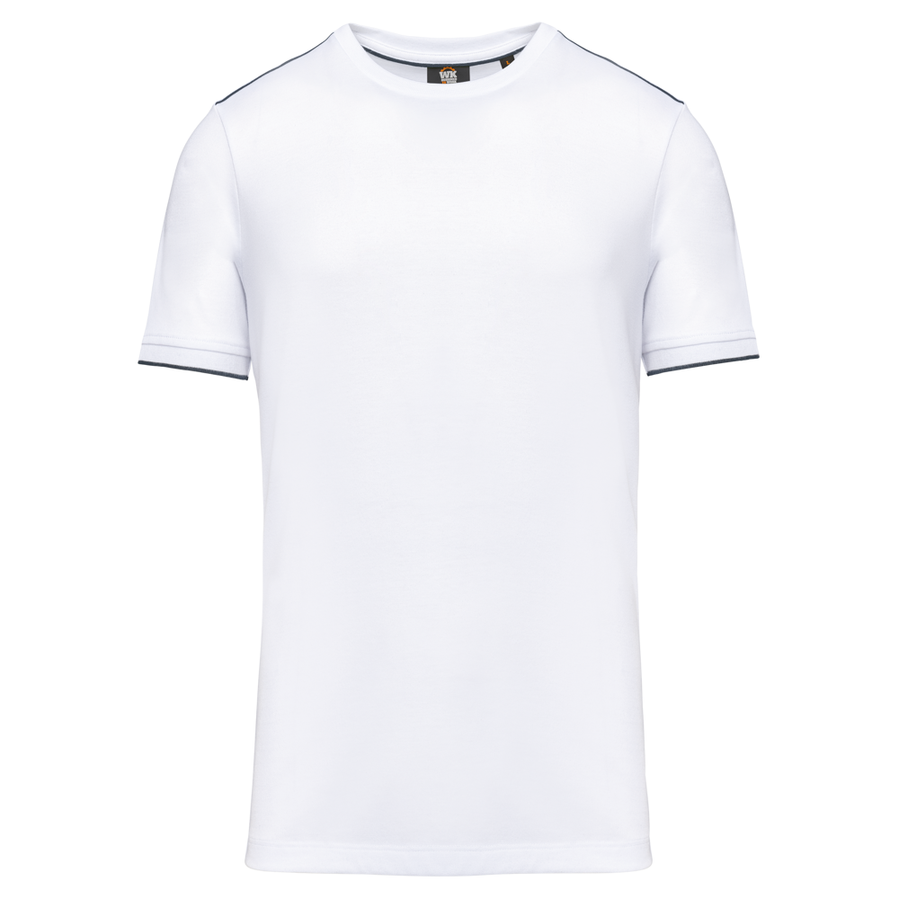 WK3020 - T-shirt Day To Day korte mouwen - White / Navy