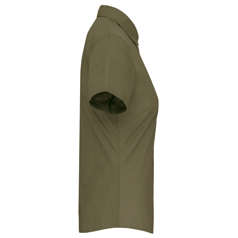 K548C - Overhemd in onderhoudsvriendelijk polykatoen-popeline korte mouwen dames