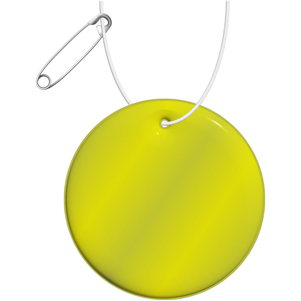 RFX™ Reflecterende hanger rond medium - Neon Geel