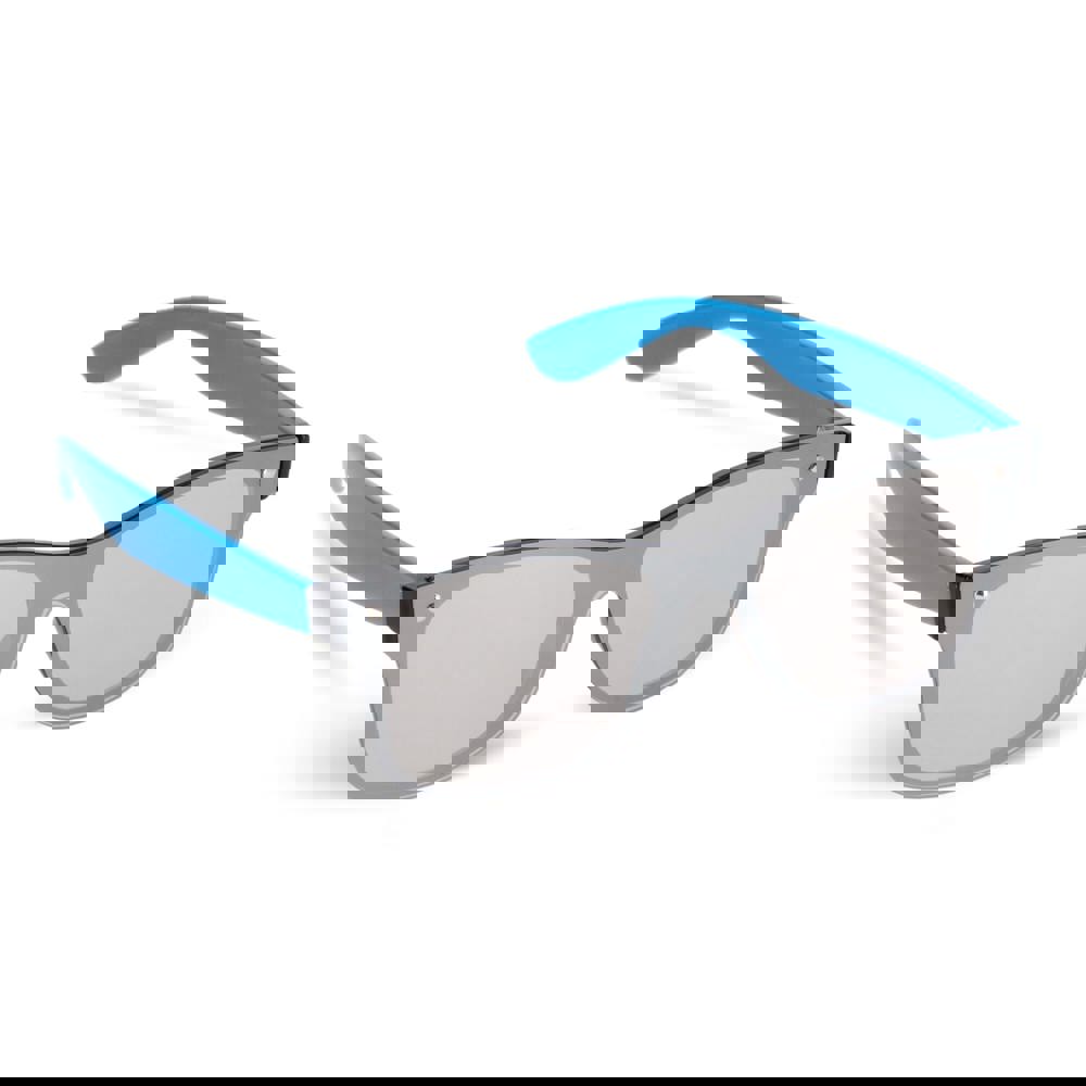 Justin R-PC zonnebril met spiegel uni-lens UV400 - lichtblauw