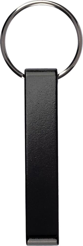 Gerecycled aluminium sleutelhanger Anneliese - Zwart
