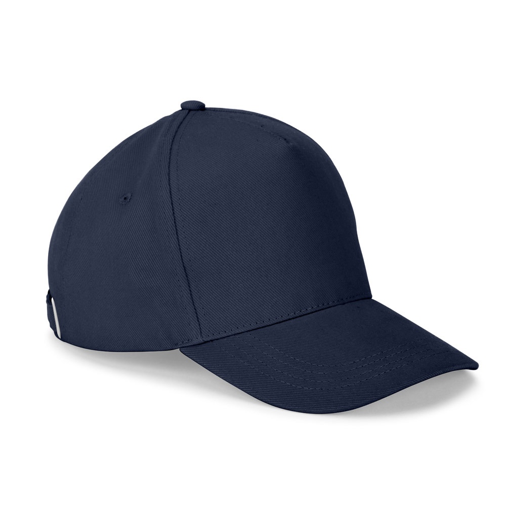ASHTON. Pet van 100% katoen (260 gsm) met 5 panelen - Marineblauw