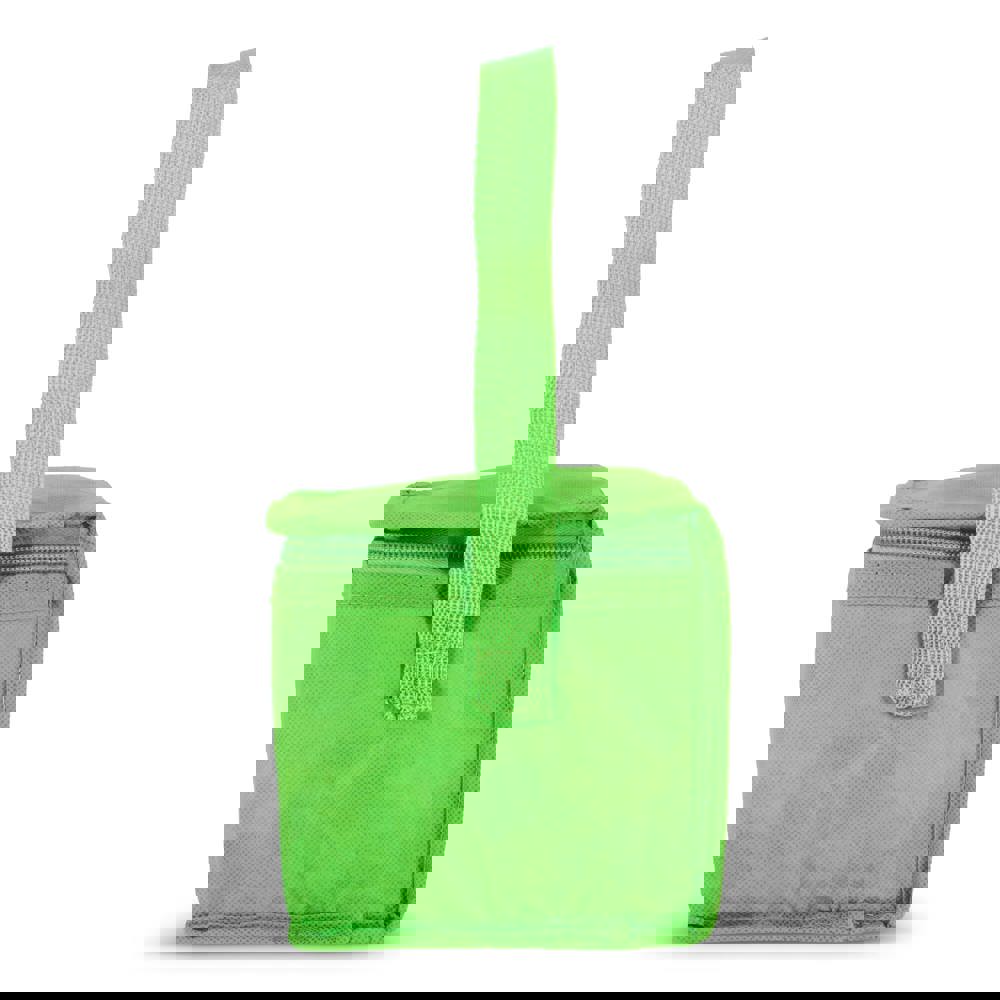 R-PET koeltas voor 6 blikjes, non-woven, 20 x 13 x 12,5 cm, 75 g/m²