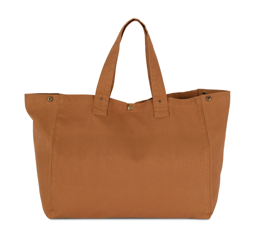 KI3208 - Shopper van verwassen katoen