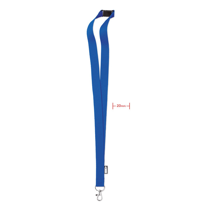 LANY RPET - RPET Lanyard - Royal blauw