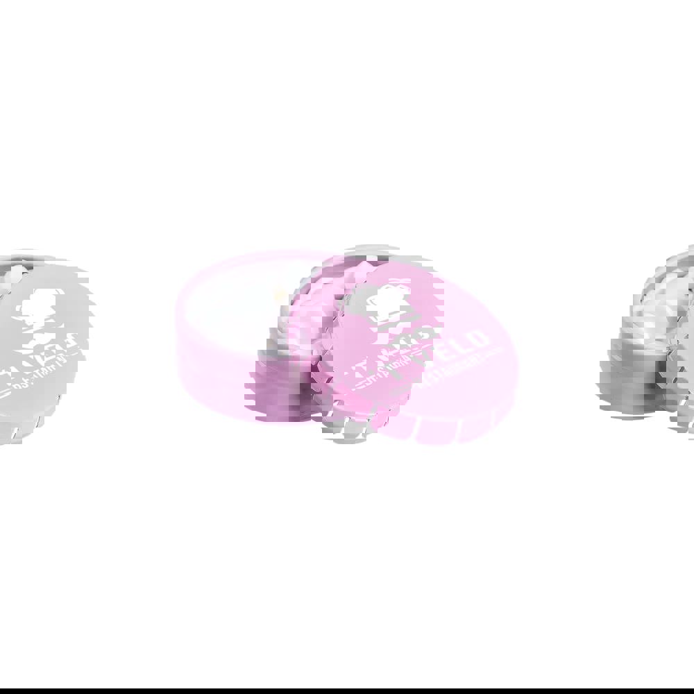 Super mini clic-clac blikje gevuld met pepermunt