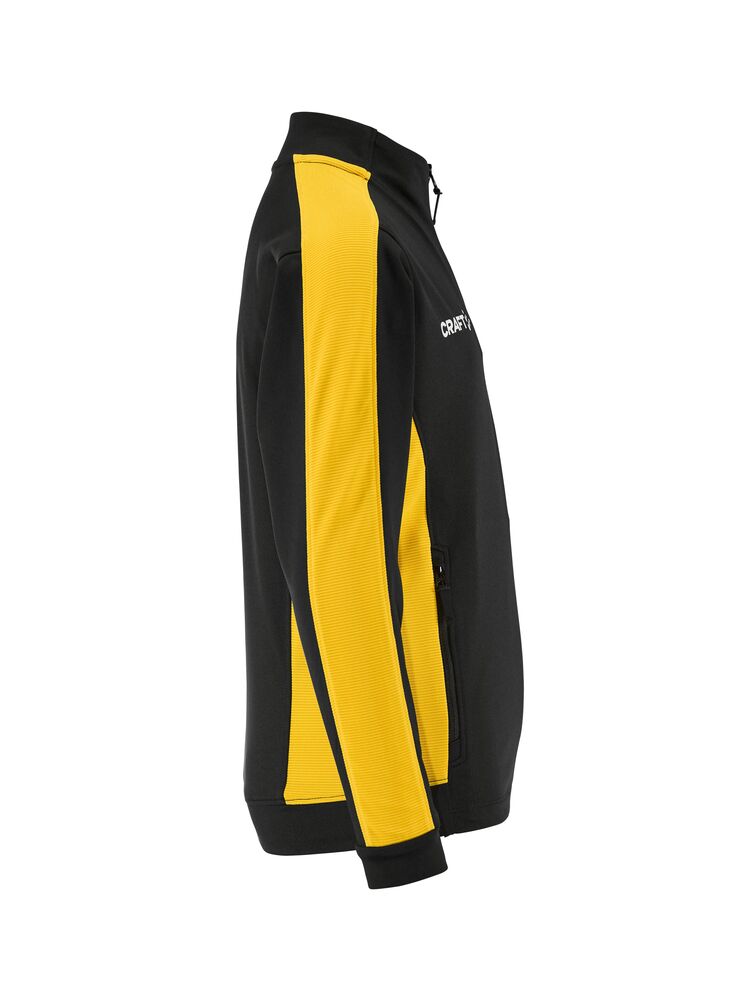 Craft - Evolve 2.0 Contrast Full Zip Jacket Jr Black/Sweden yellow 134/140