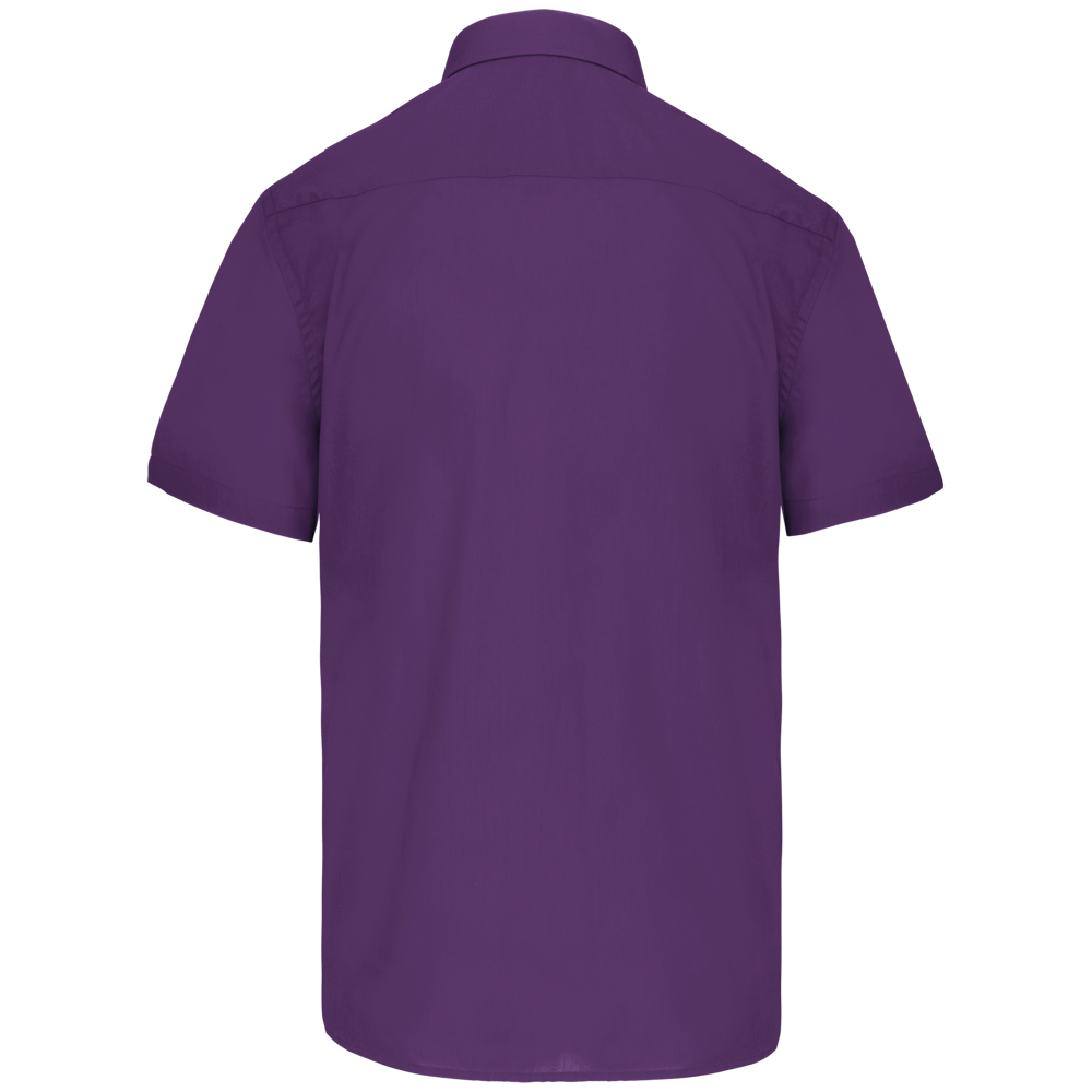 K551C - Overhemd in onderhoudsvriendelijk polykatoen-popeline korte mouwen heren