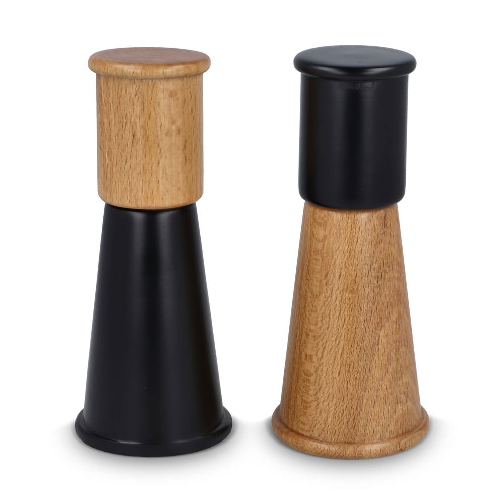 Sagaform Gurken Zout- en Pepermolen Set klein, 15cm - Zwart