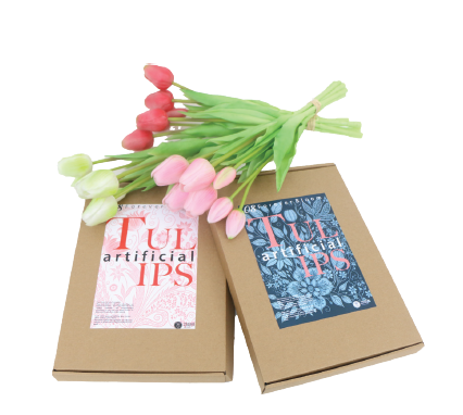 Brievenbusbloemen – kunsttulpen door de brievenbus!