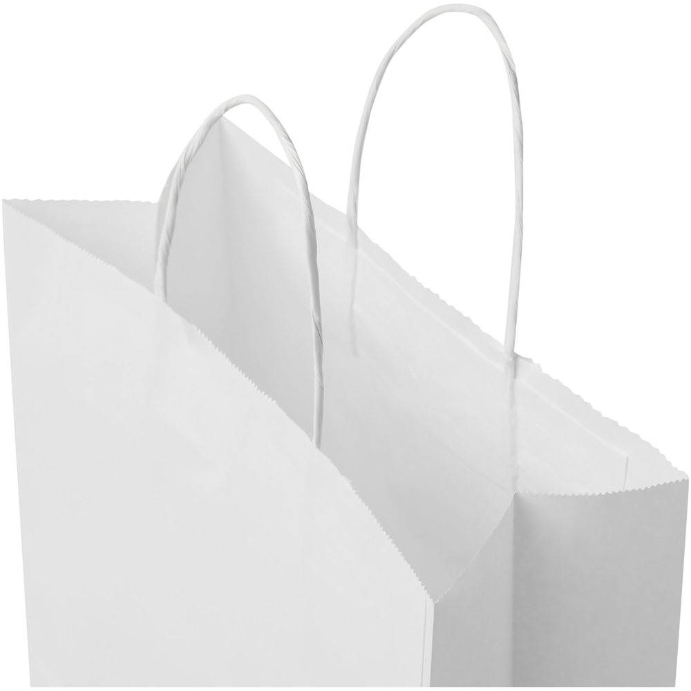 Papieren tas 80 g/m2 gemaakt van kraftpapier met gedraaide handgrepen - 25 x 11 x 32 cm