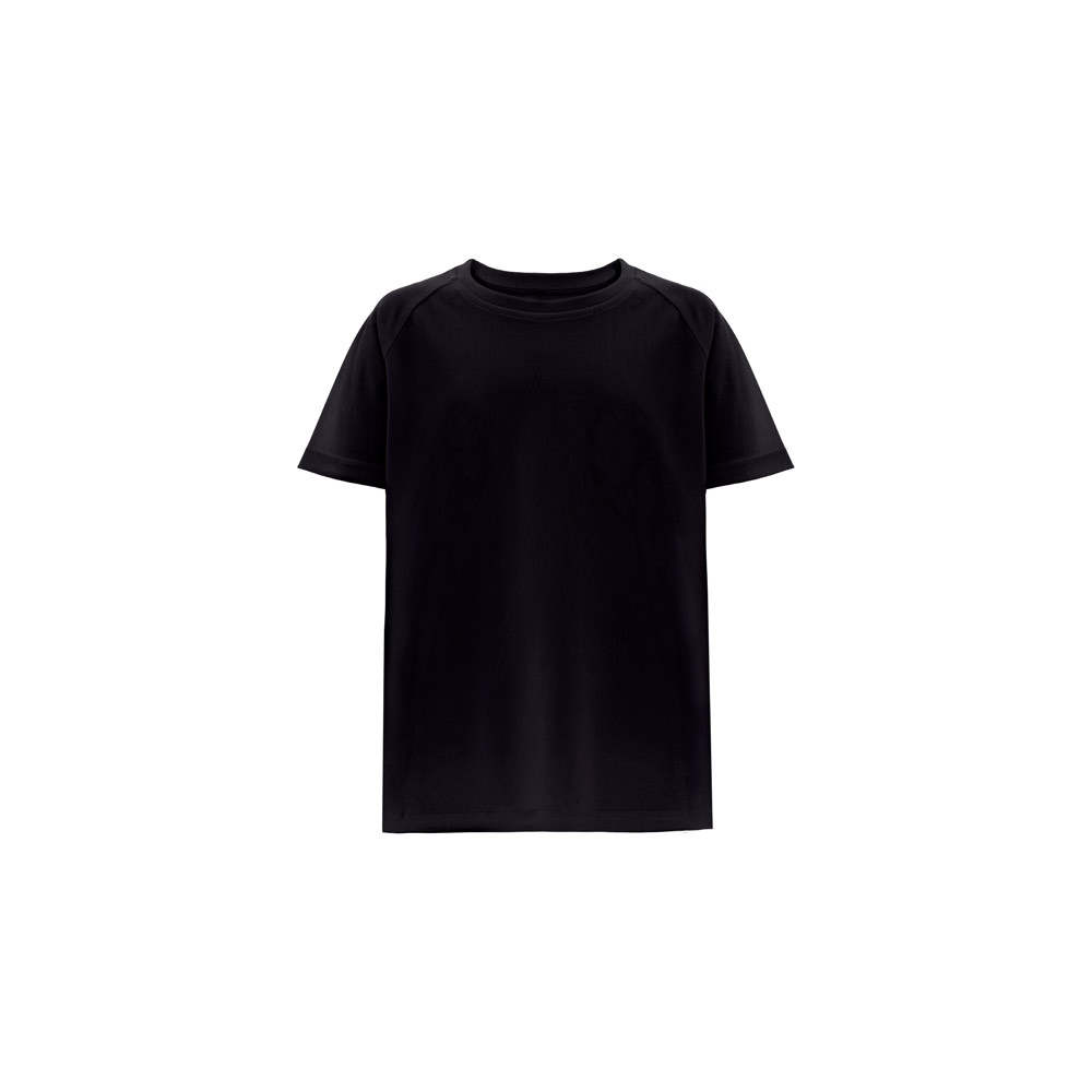 THC MOVE KIDS. Technisch T-shirt met korte mouwen in polyester voor kinderen - Zwart