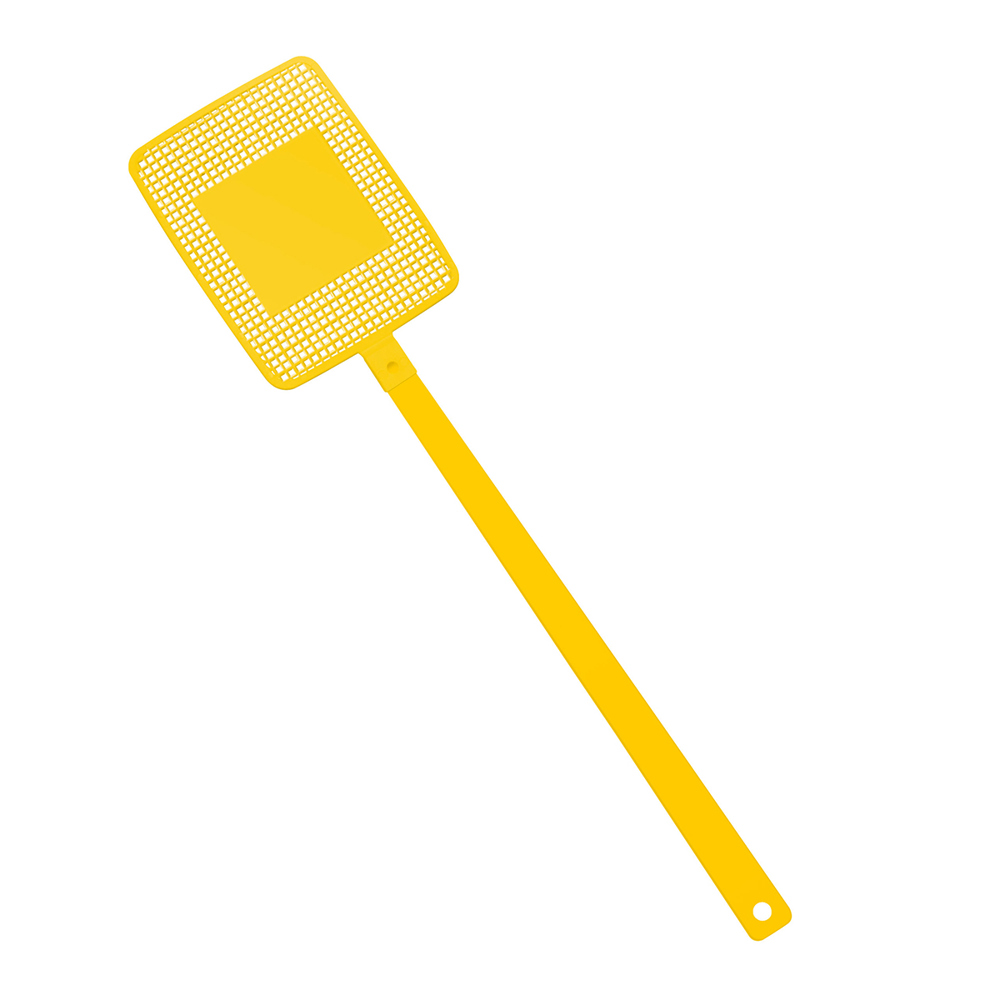 Vliegenmepper "vierkant" - geel/geel