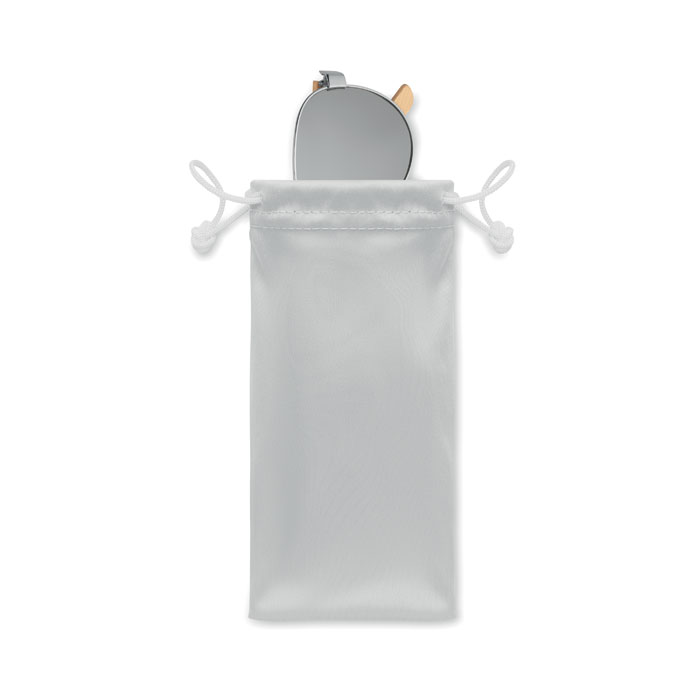 HONIARA - Bamboe zonnebril met hoesje