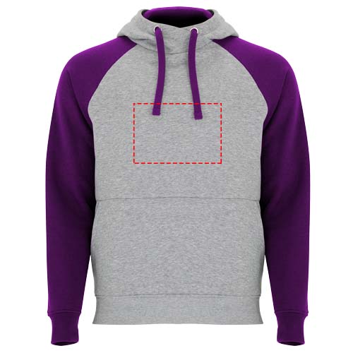 Badet 280 g/m² tweekleurige kinderhoodie