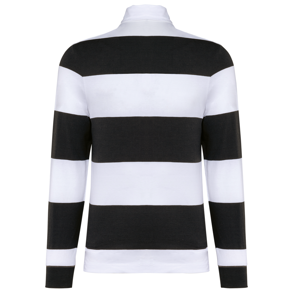 K285 - Gestreepte uniseks polo lange mouwen