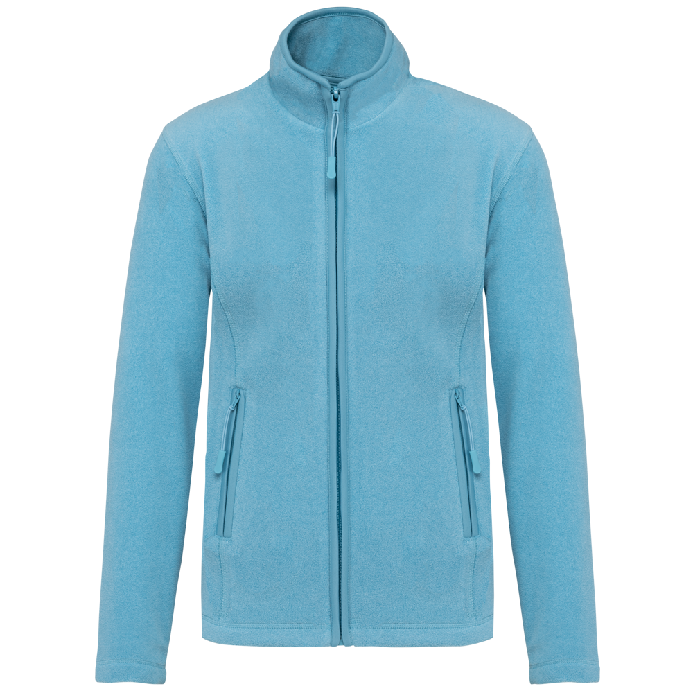 - Microfleece met rits dames - Cloudy blue heather