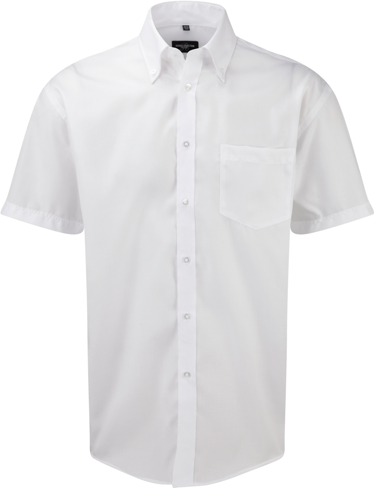 RU957M - Men's Short Sleeve Ultimate Non-iron Shirt - White