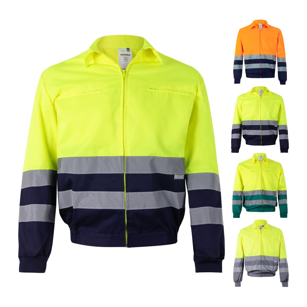 VL NEPTUNE. Tweekleurig twill jack (210g/m²) van polyester (80%) en katoen (20%)