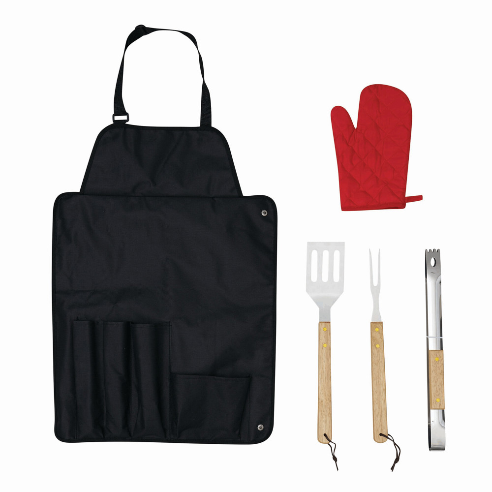 GREAT BBQ - BBQ-schort met BBQ-bestek