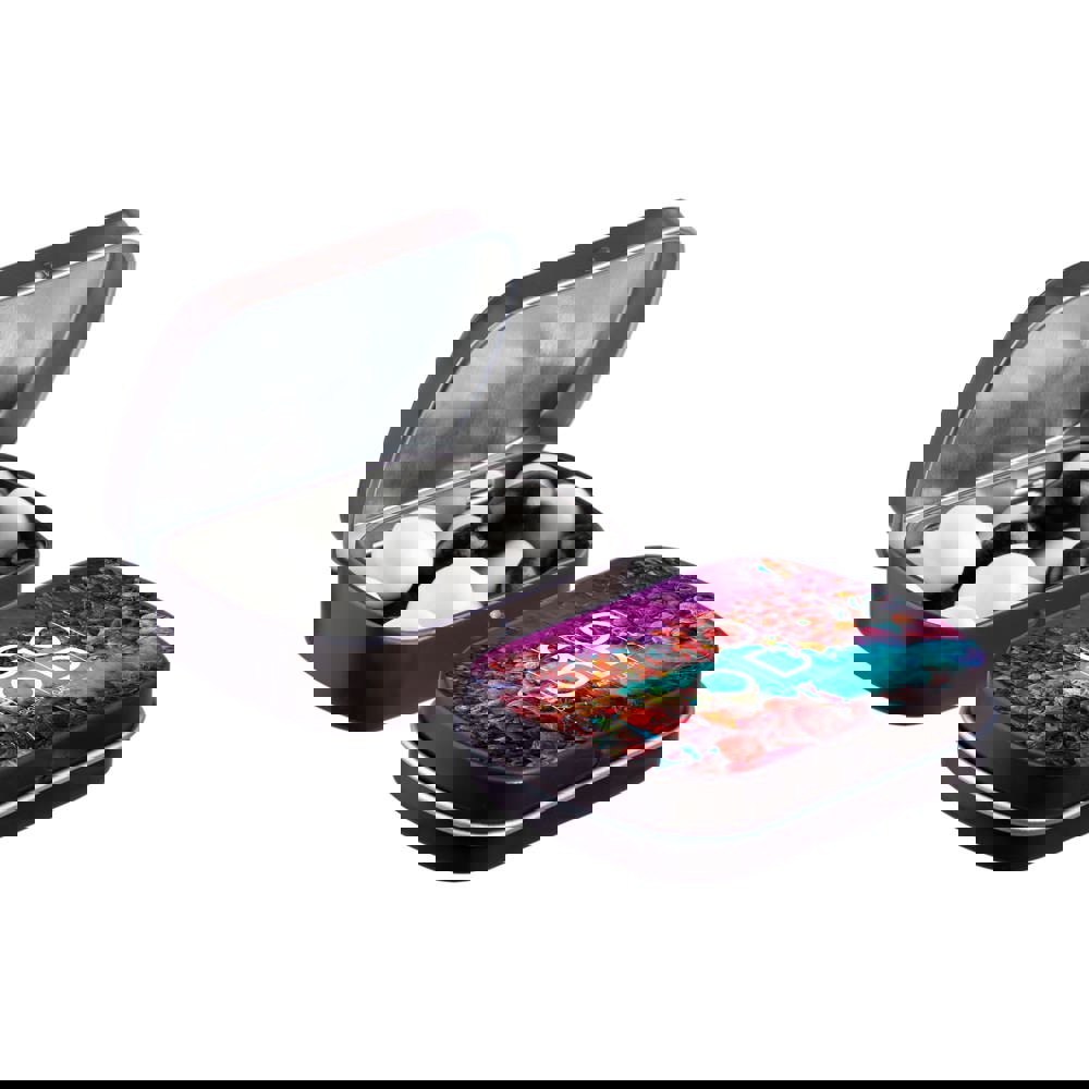 Mini scharnierblikje met snoep - bruin