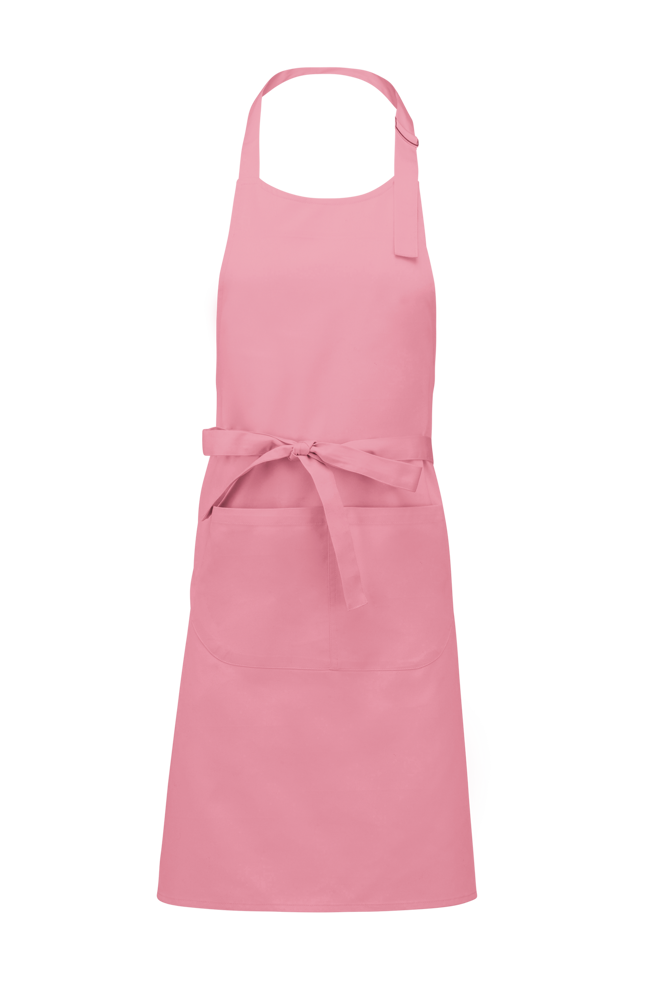 K885 - Katoenen schort met zak - Dark Pink