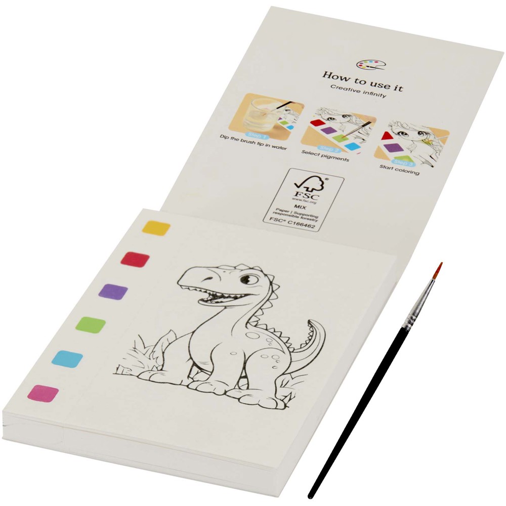 Quell kleurboek en waterpenseelset