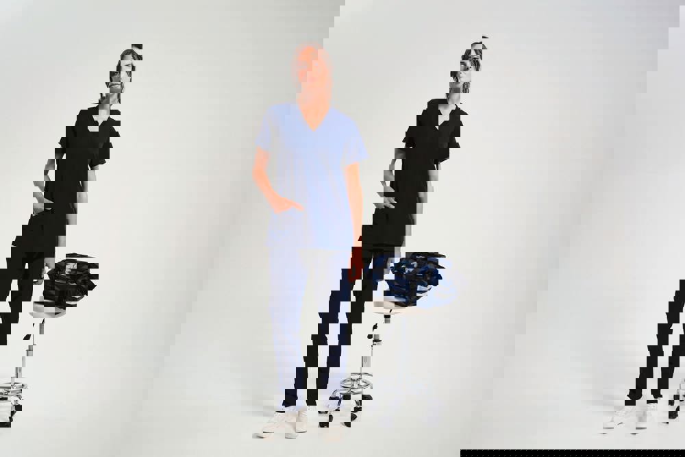 NN310X - Stretch tuniek met korte mouwen voor dames