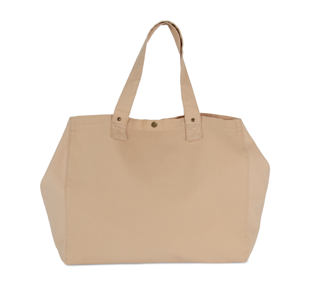KI3208 - Shopper van verwassen katoen