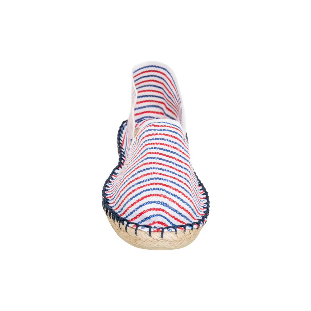 K840 - Unisex espadrilles - Striped Blue / White / Red