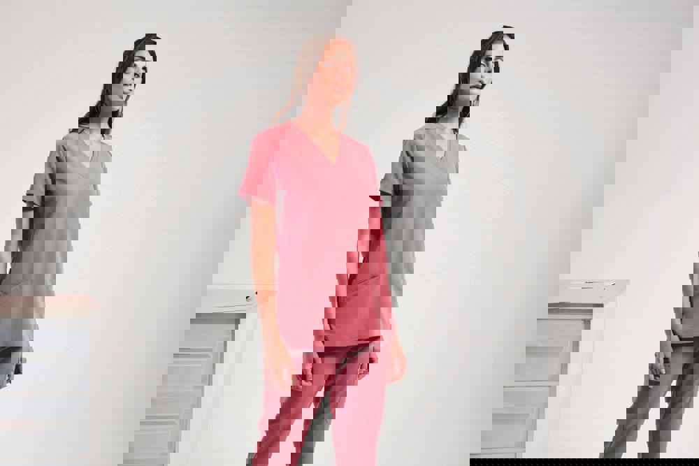 NN310X - Stretch tuniek met korte mouwen voor dames