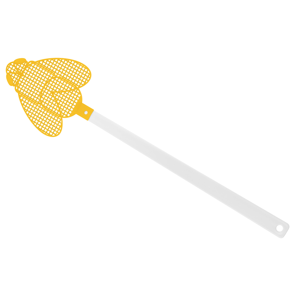 Vliegenmepper "Brummi" - wit/geel